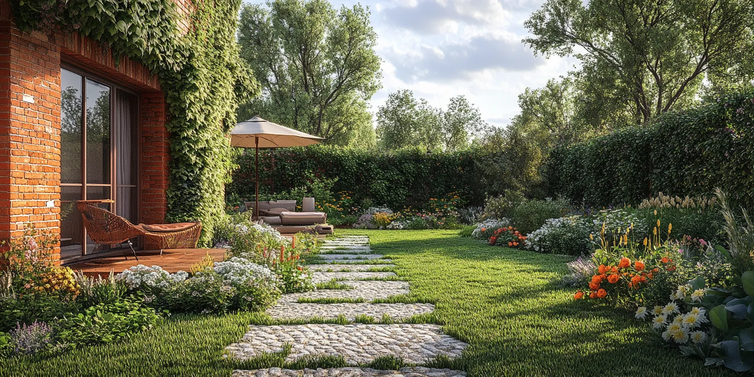 Żywopłot zielony w zimie