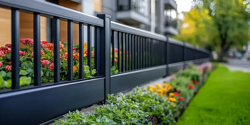 Moderne Zäune aus Polen